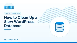 WordPress Database – How to Clean Up a Slow WordPress Database